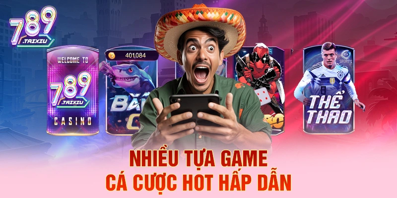 Đa dạng tựa game cá cược tại bj88